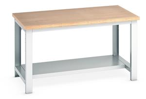 Bott MPX Top Workbench with Half Shelf - 1500Wx900Dx840mmH Benches with Half Depth Shelf 41004017 